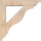 Ekena Millwork Funston Traditional Smooth Bracket w/ Offset Brace, Douglas Fir, 5 1/2"W x 26"D x 26"H BKT0604X26X26FST01SDF - alternate 2